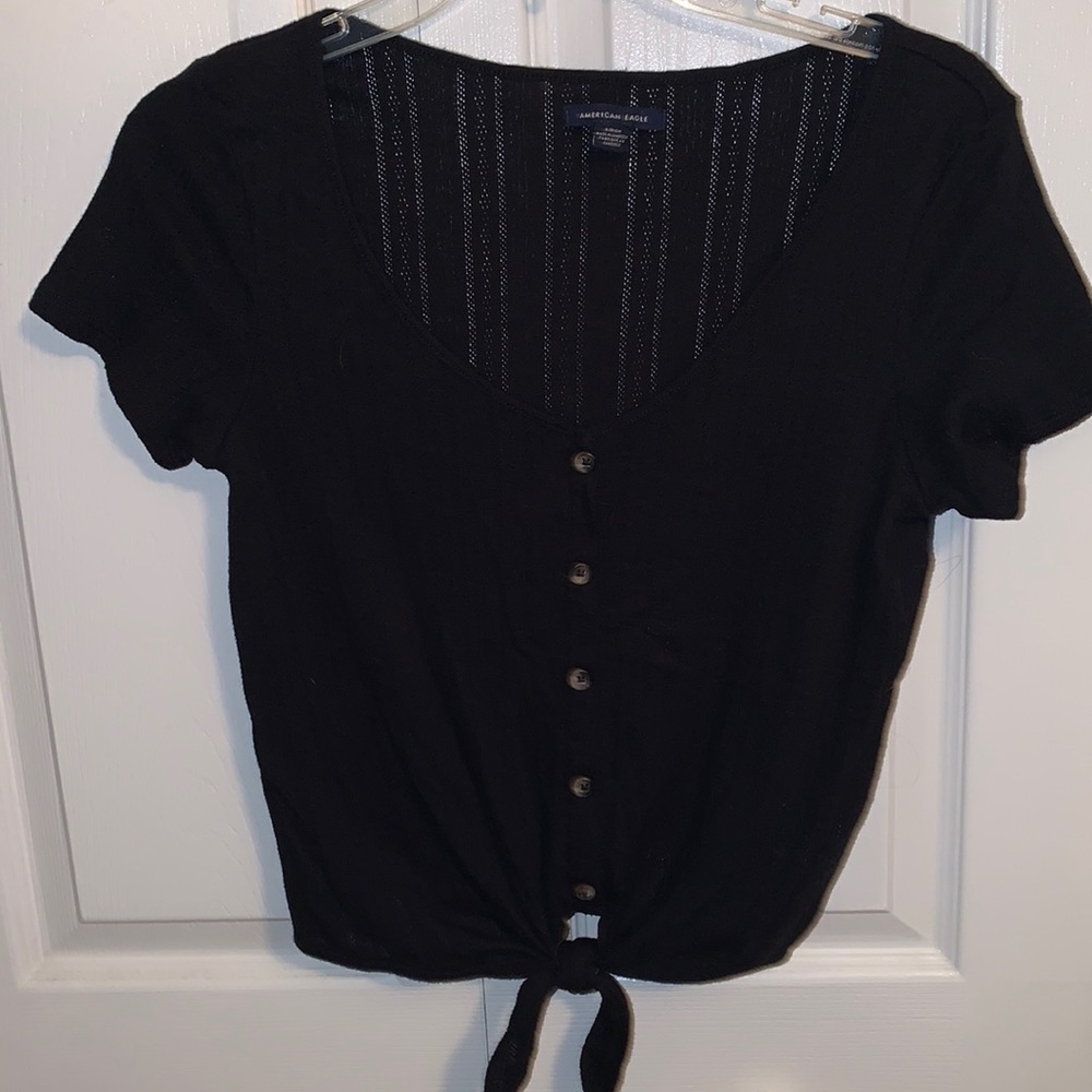 American eagle tie crop top!